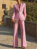 Ilored Single-Breasted Suit With Flared Trousers