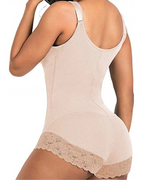 Seamless Zip-Front Full Body Corset Shaper