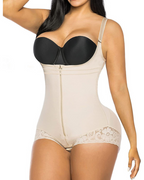 Seamless Zip-Front Full Body Corset Shaper