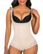 Seamless Zip-Front Full Body Corset Shaper