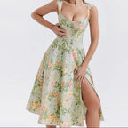 Dahlia Floral Party Midi Dress