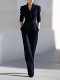 Midnight Navy Structured Pantsuit