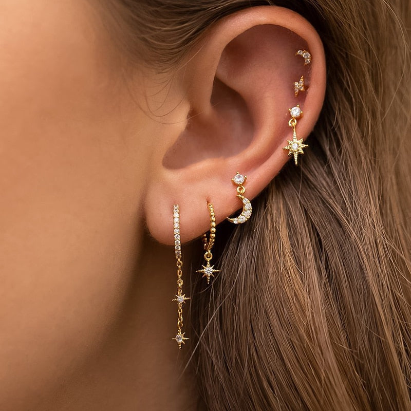 Livia | Elegant Starlight Celestial Style Sets of Earrings