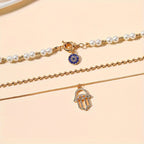 Anara | Layered Punk-Style Pearl Necklace