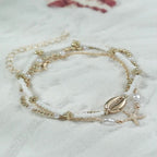 Tahlia | 3-Piece Beaded Beach Anklet Set