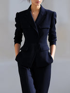 Midnight Navy Structured Pantsuit