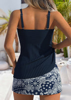 Cassidy | Paisley Print Tankini Set