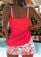 Cassidy | Paisley Print Tankini Set