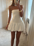 Kendall Drop-Waist Bubble-Hem Cute Party Dress