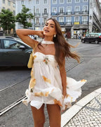 Ione | Flowing Bloom Mini Dress