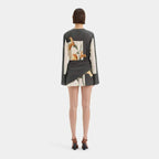 Constance Floral Twist Cocktail Mini Dress