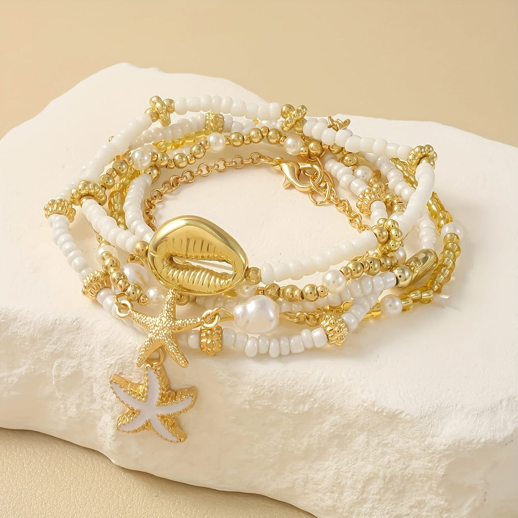 Aurelia | 6-Piece Retro Beach Bracelet Set
