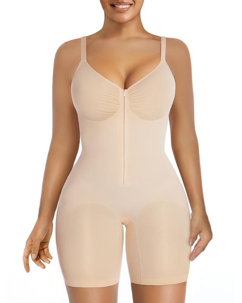 Women's Tummy Control Zip Bodysuit