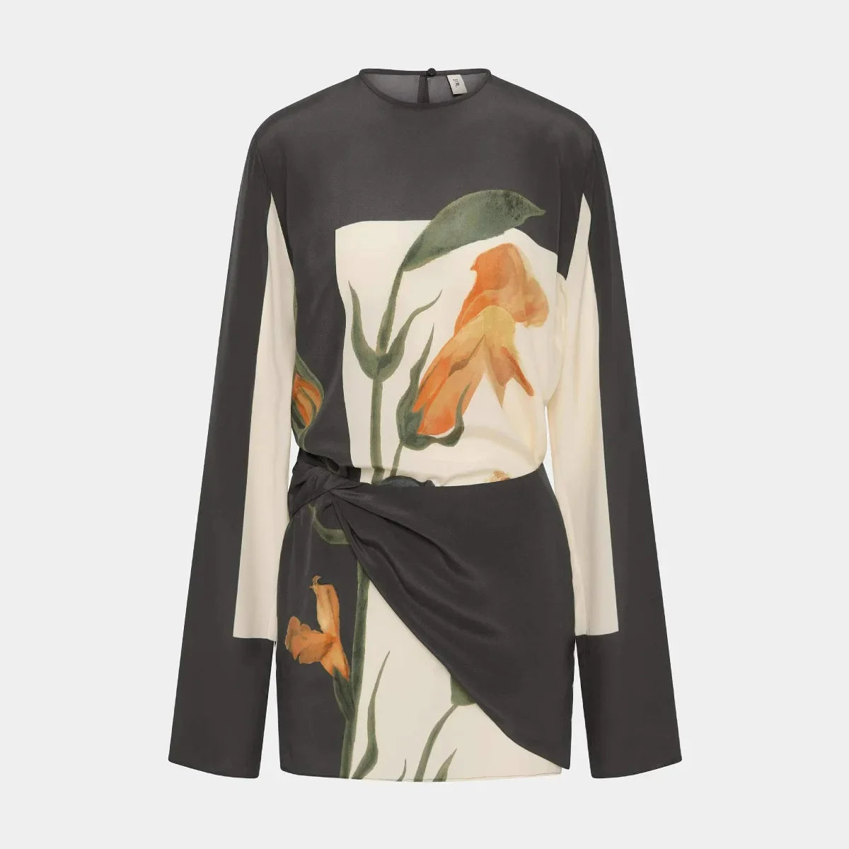 Constance Floral Twist Cocktail Mini Dress