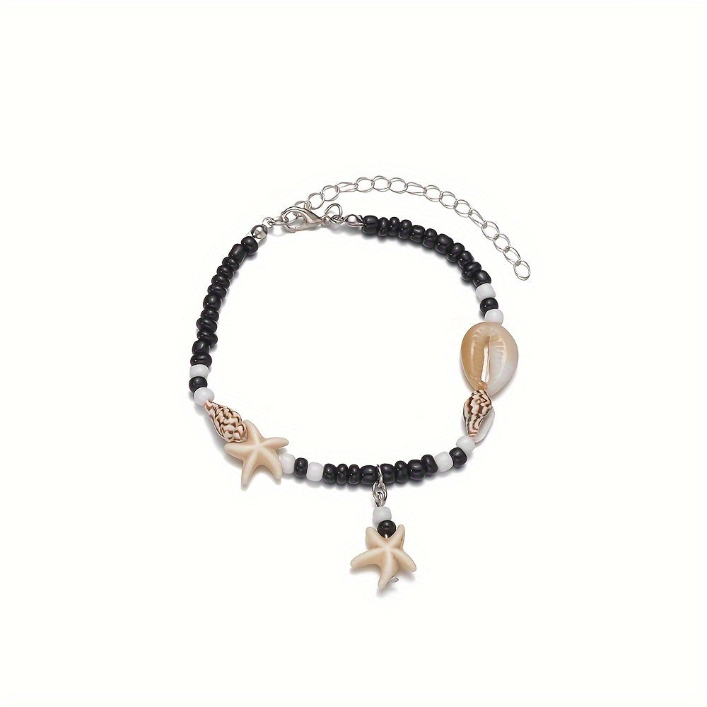 Calista | Vintage Boho Resin Starfish Anklet