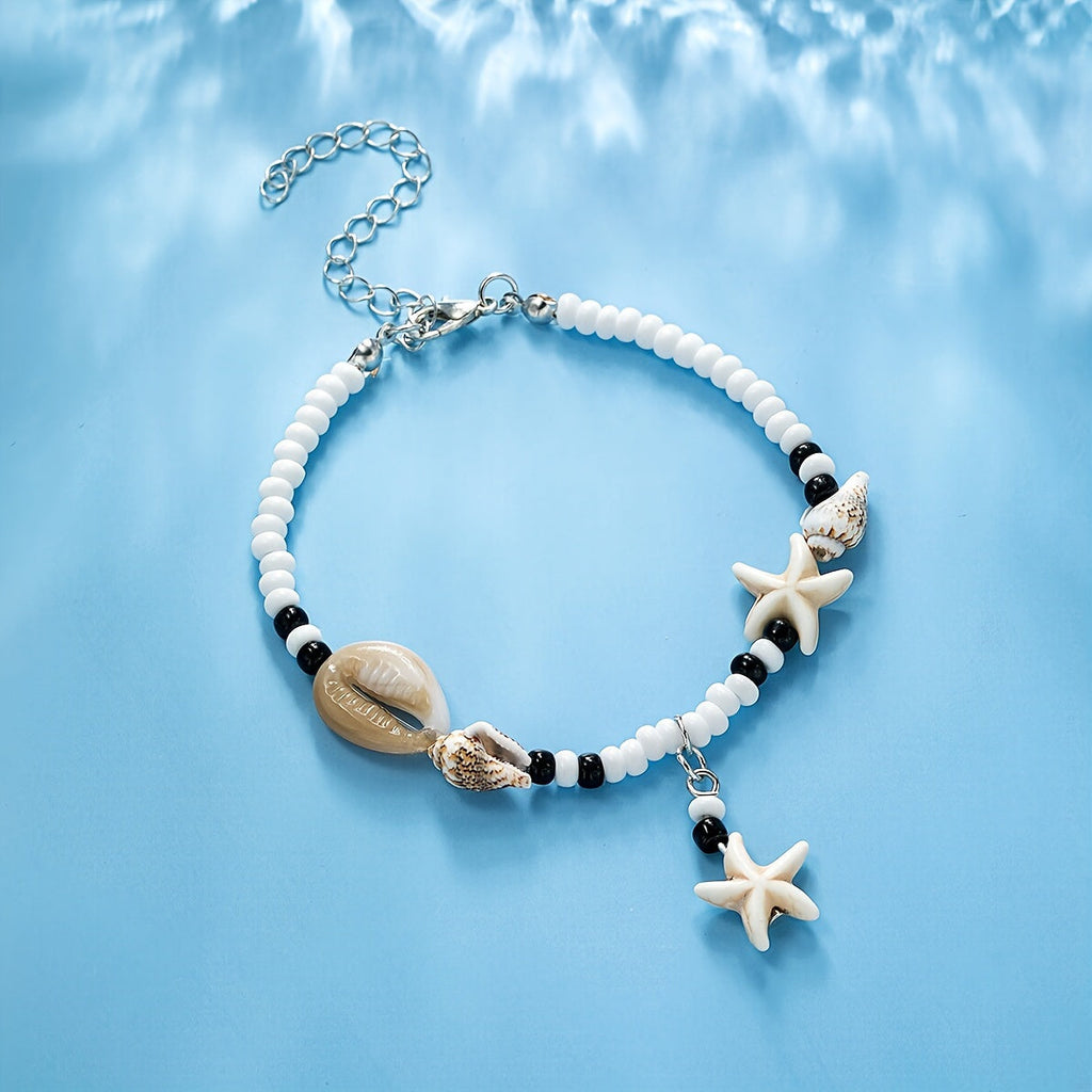 Calista | Vintage Boho Resin Starfish Anklet