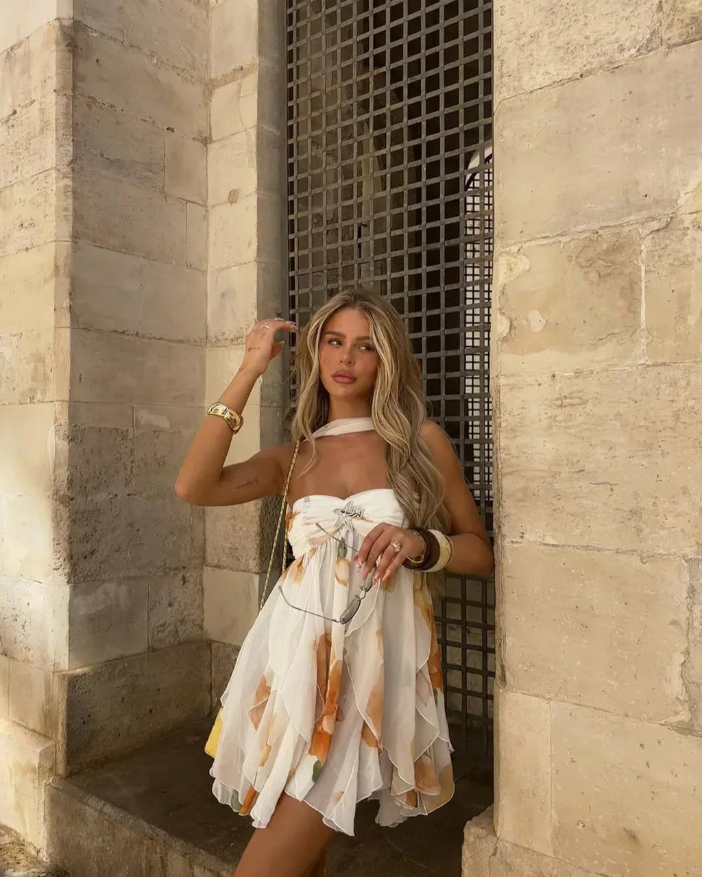 Ione | Flowing Bloom Mini Dress