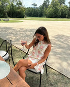 Amber | Vibrant Printed Sleeveless Mini Dress