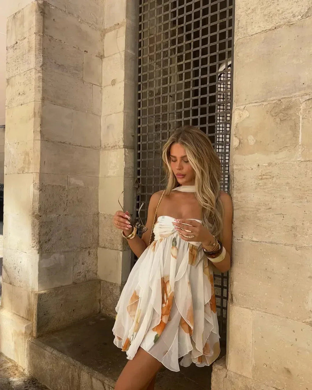 Ione | Flowing Bloom Mini Dress