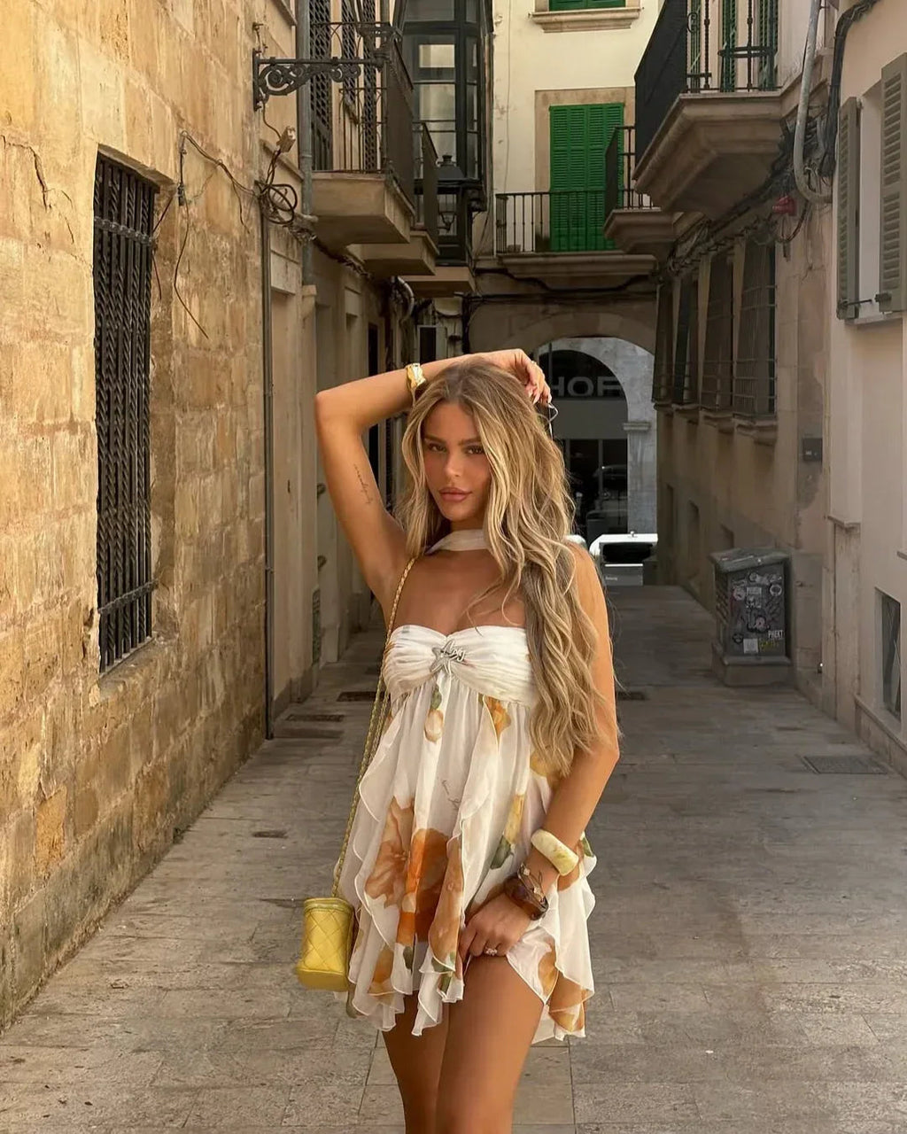 Ione | Flowing Bloom Mini Dress