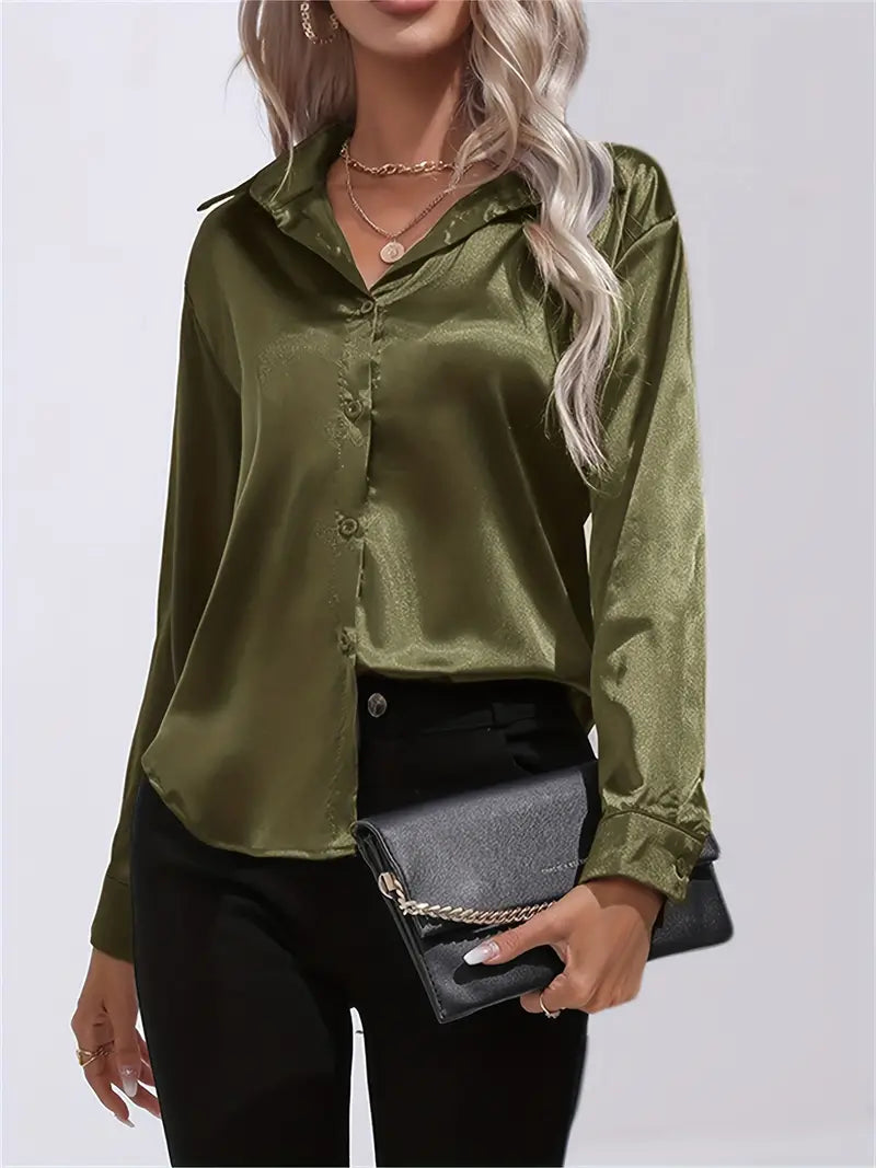 Elegant Satin Blouse for Women