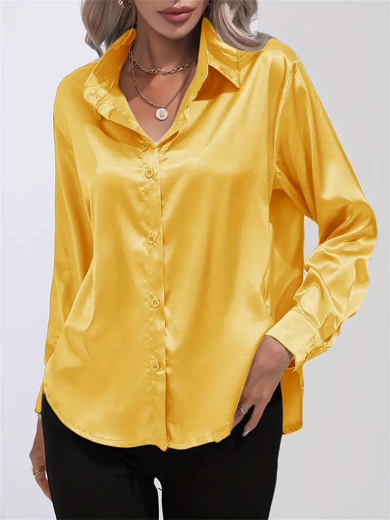Elegant Satin Blouse for Women
