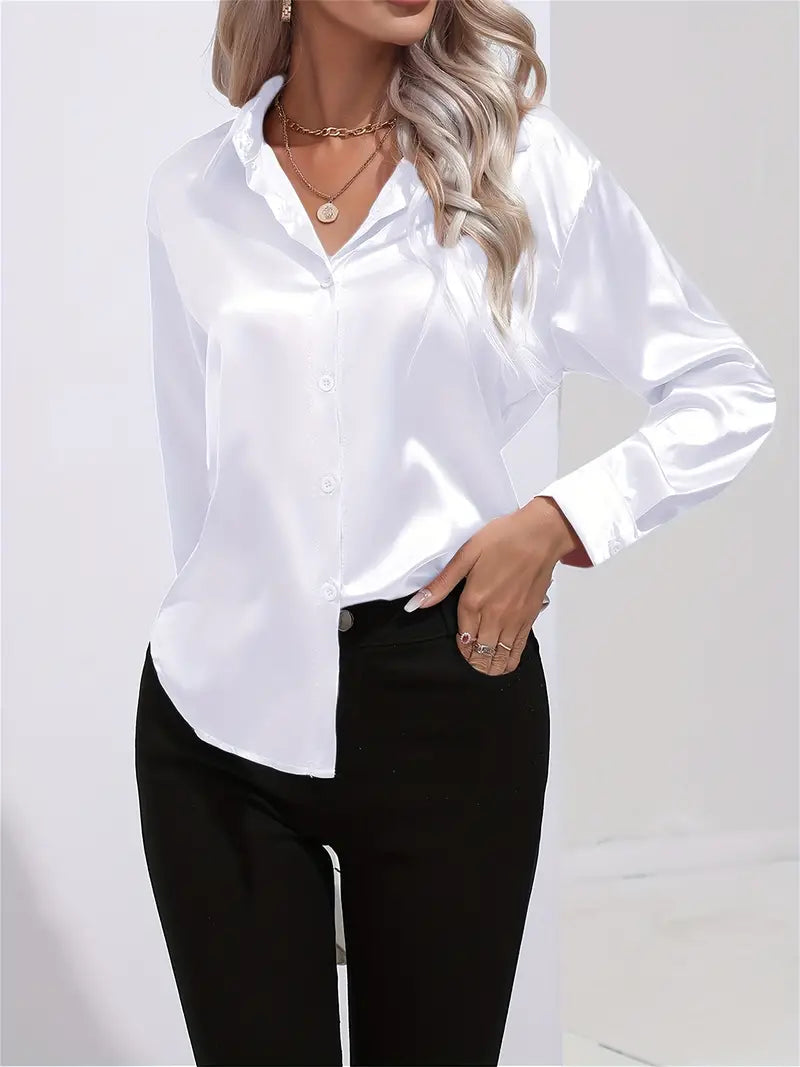 Elegant Satin Blouse for Women