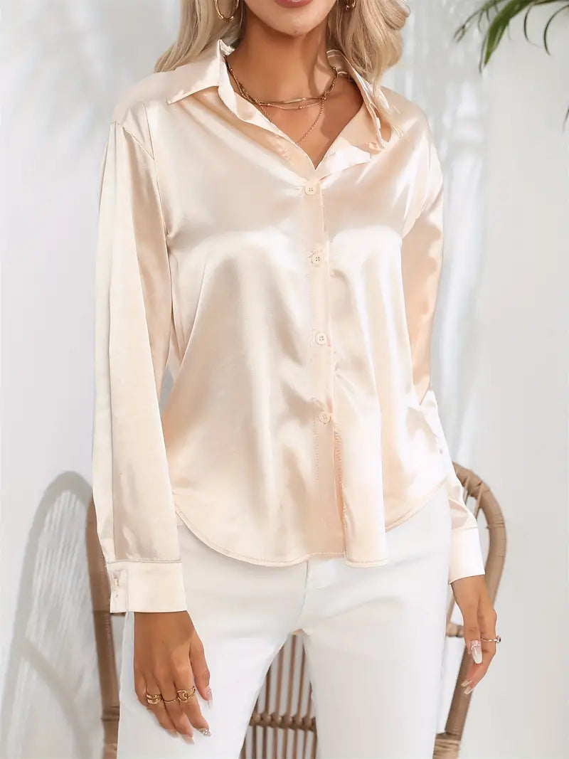 Elegant Satin Blouse for Women
