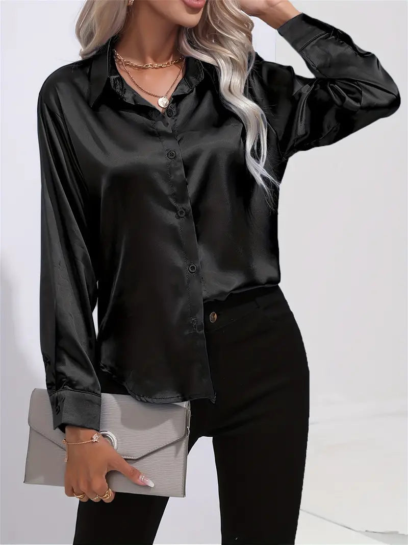 Elegant Satin Blouse for Women