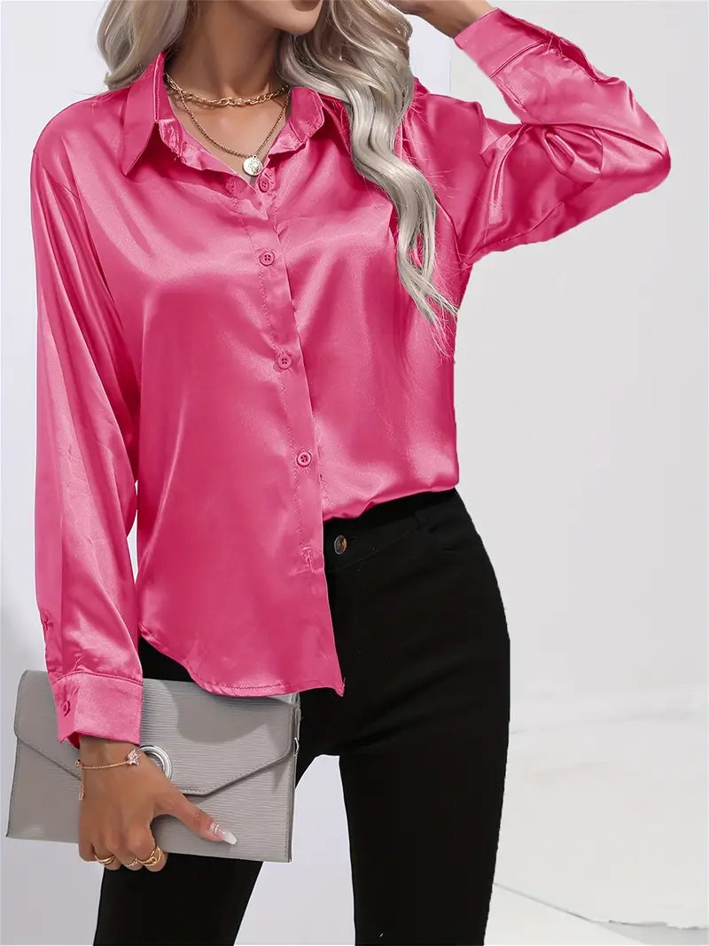 Elegant Satin Blouse for Women