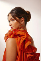 Formal Asymmetric One-Shoulder Floral Evening Gown