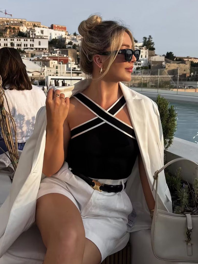 La Riviera Crossed Tank Top