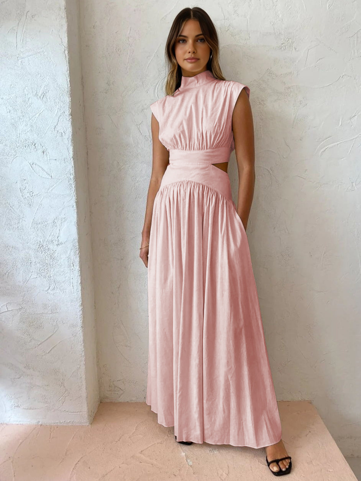 Elegant Sleeveless Formal Occasion Maxi Dress