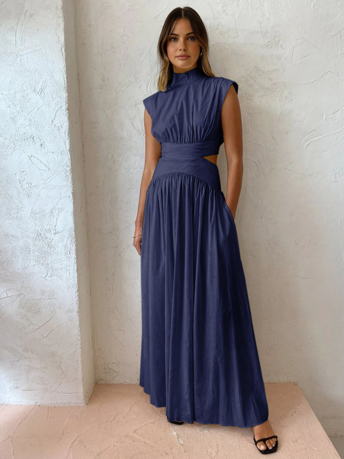 Elegant Sleeveless Formal Occasion Maxi Dress