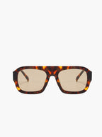 Retro Square Leopard Print Sunglasses