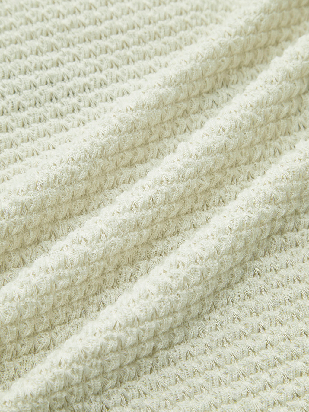 Waffle Knit Long Sleeve Top