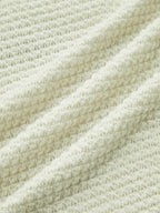 Waffle Knit Long Sleeve Top