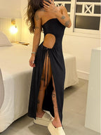 Bandeau Cut-Out Party Maxi Dress