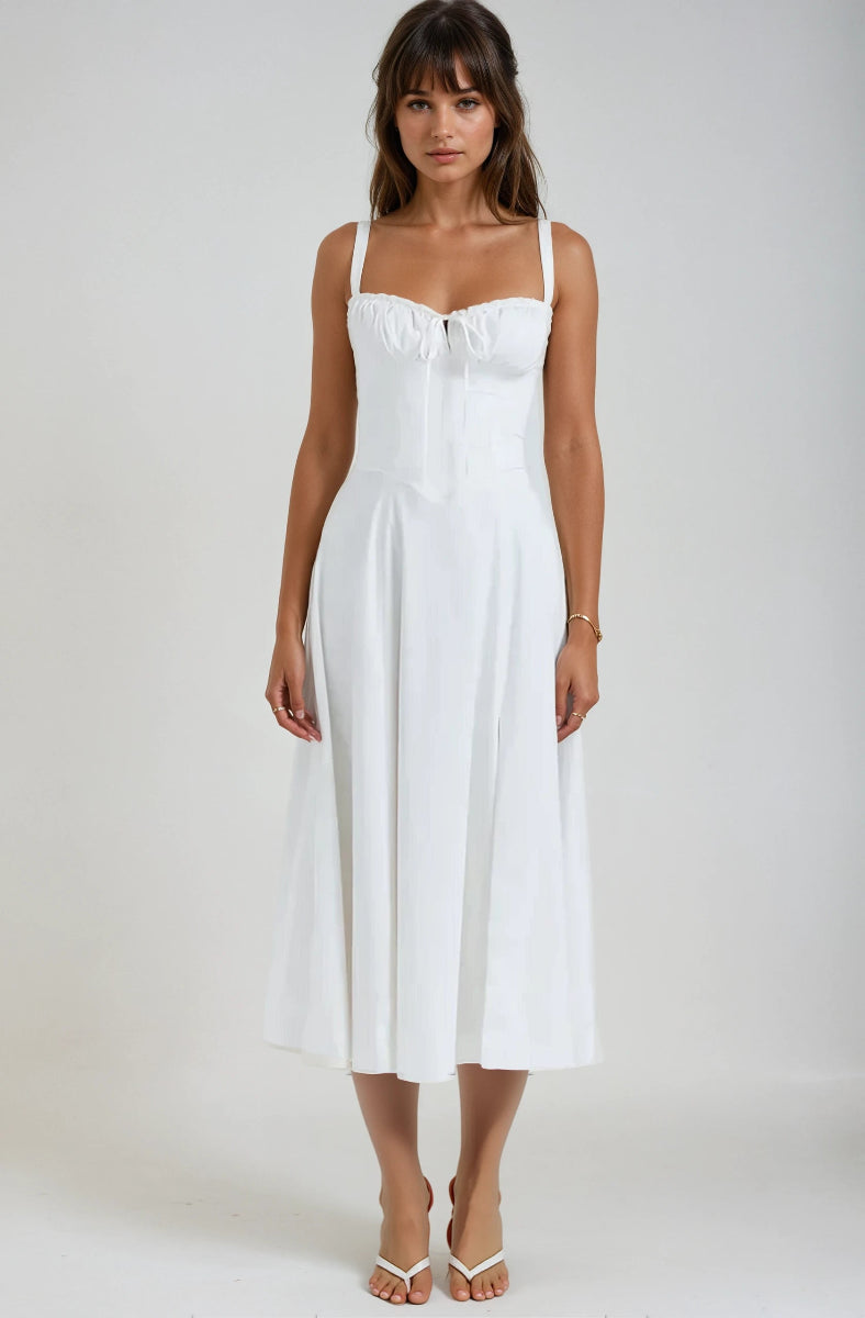 Catherine Corset Cute Party Midi Dress