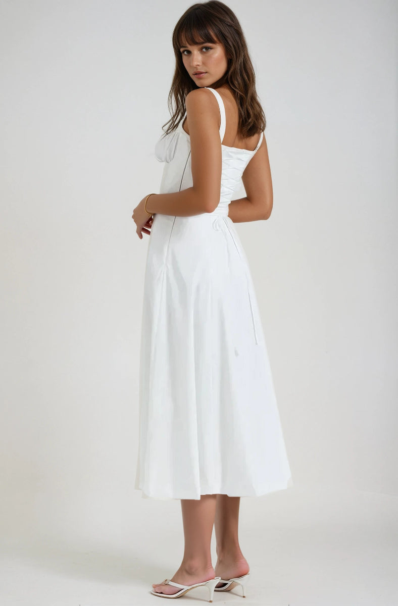 Catherine Corset Cute Party Midi Dress