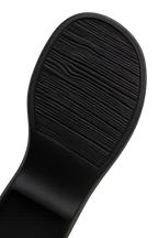 Calf Leather Sandals – Chunky High Heel