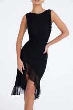 Charlotte Short Sleeve Party Midi Dress