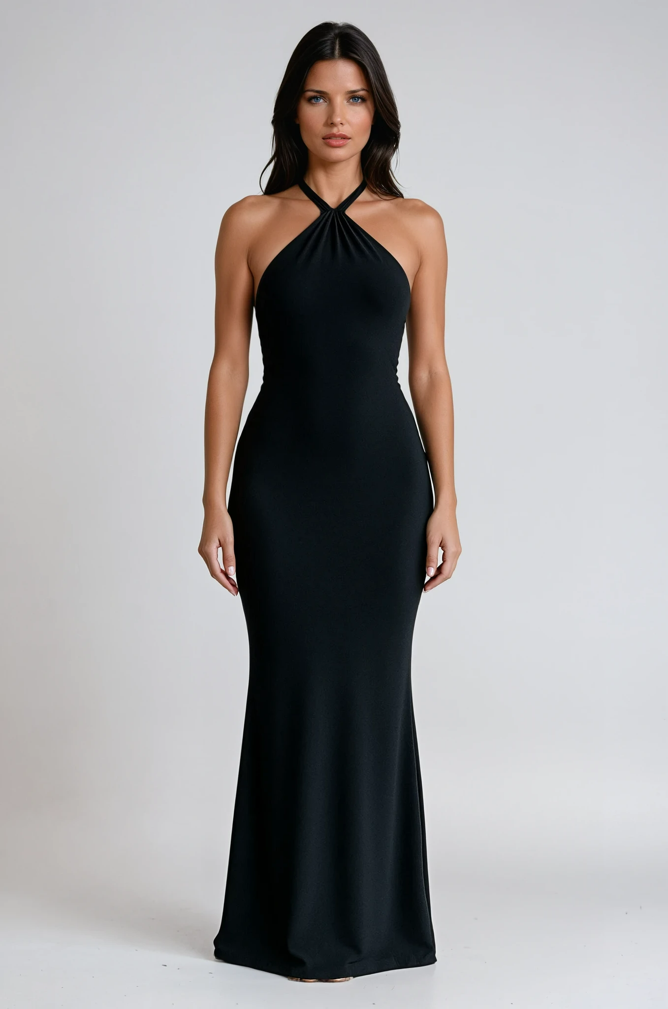Halter Neck Backless Formal Wear Maxi Dress