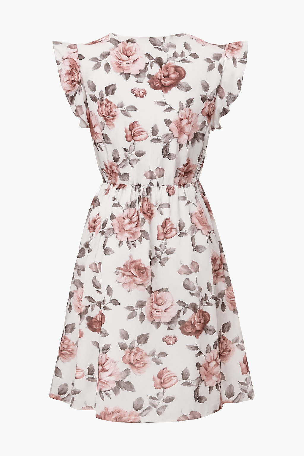 Ruffled chiffon Work midi dress