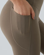 Butt Lifting Tummy Control Side Pocket High Waisted Shaping Training Leggings