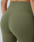 Butt Lifting Tummy Control Side Pocket High Waisted Shaping Training Leggings