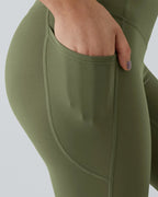 Butt Lifting Tummy Control Side Pocket High Waisted Shaping Training Leggings