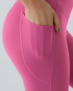 Butt Lifting Tummy Control Side Pocket High Waisted Shaping Training Leggings