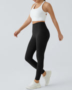 Butt Lifting Tummy Control Side Pocket High Waisted Shaping Training Leggings