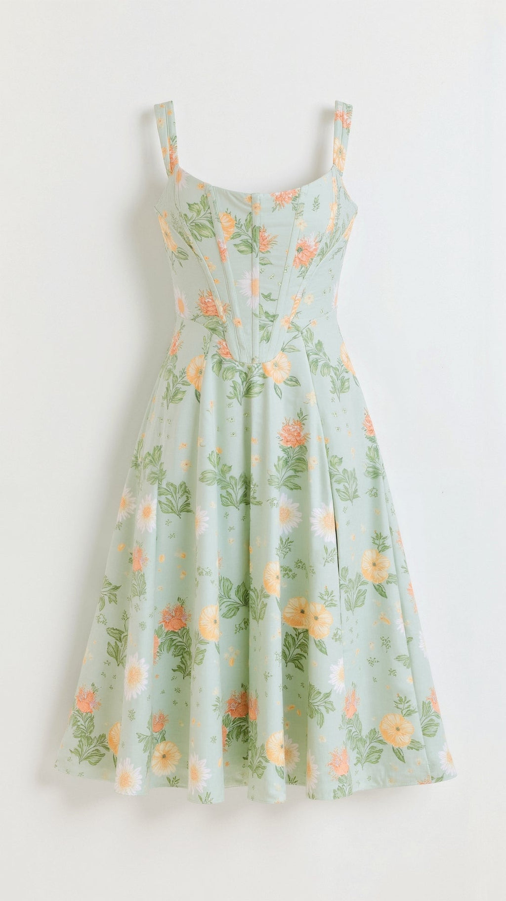 Dahlia Floral Party Midi Dress